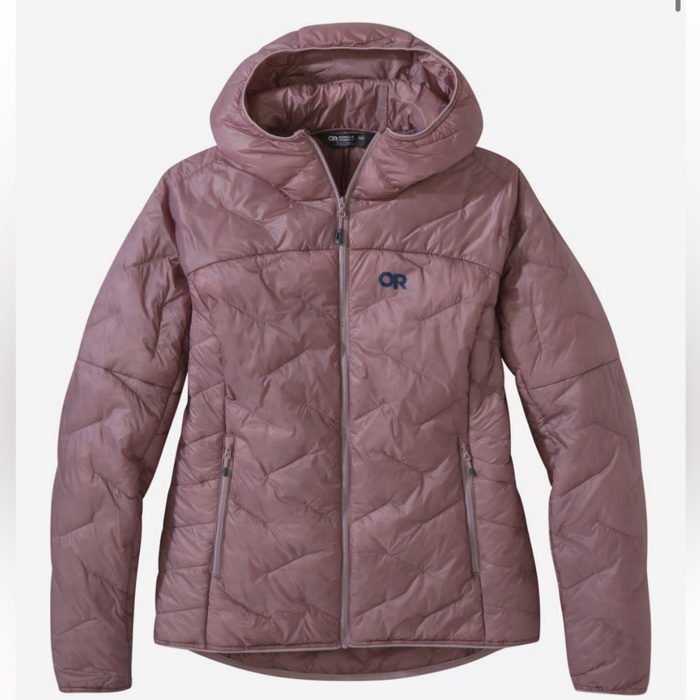 Outdoor Research Women's Insulated Hooded Jacket - Dusty Rose Lightweight Puffer